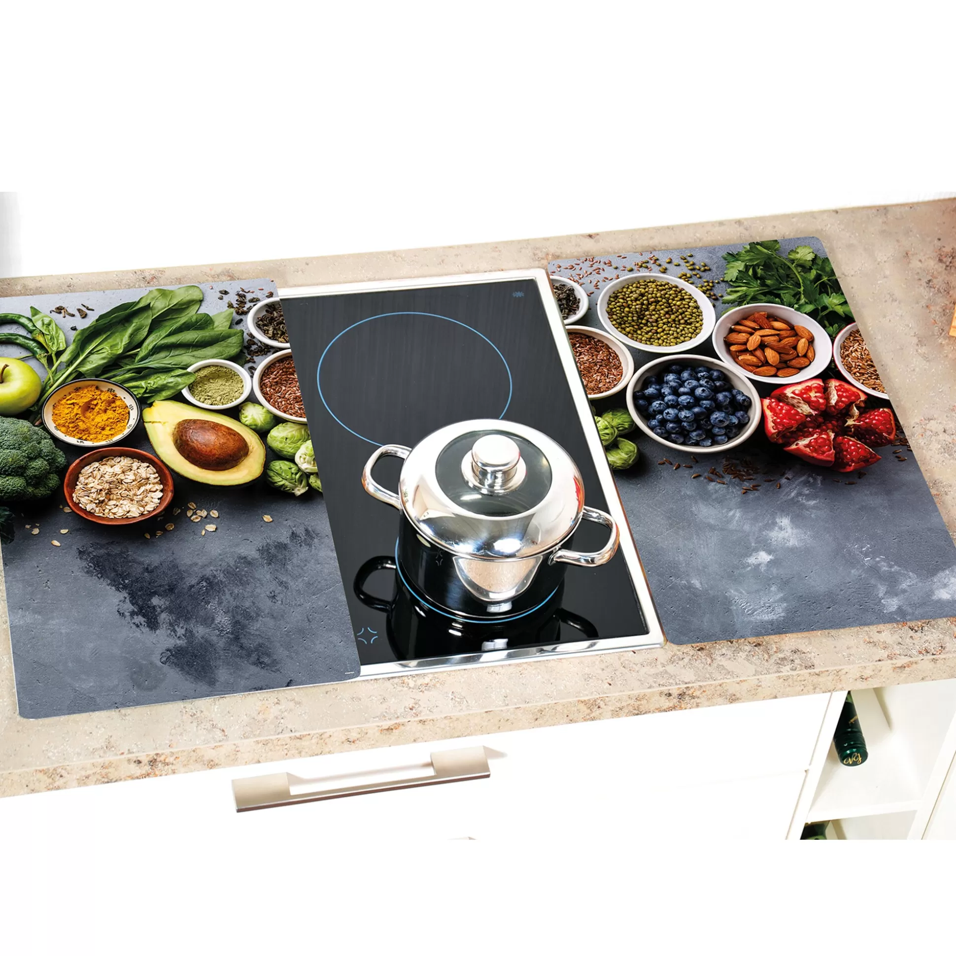 Fornuisafdekplaten^KESPER Afdekplaat Voor Het Fornuis, Set Van 2 Healthy Kitchen