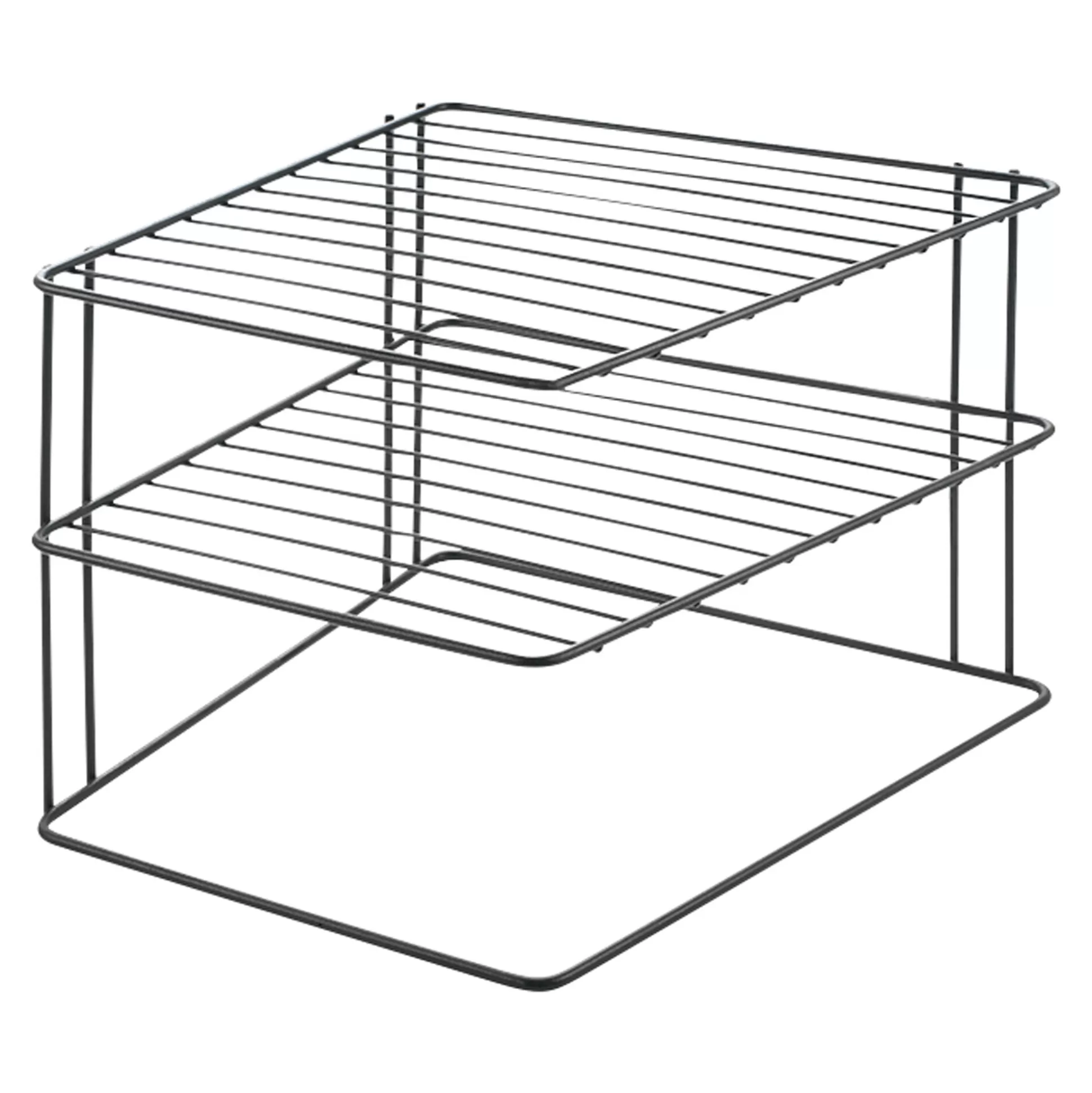 Keukenrekjes & -Trolleys^Metaltex Hoekrek "Palio" Lava Met 2 Etages